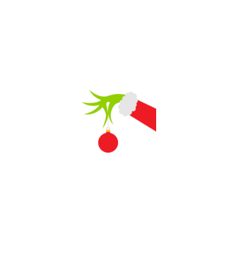 Grinch hand minta fekete pólón