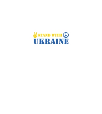 Stand with Ukraine minta fekete pólón