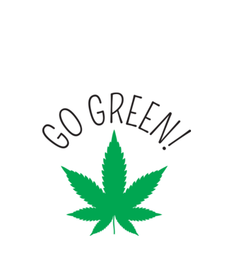 Go green minta fehér pólón