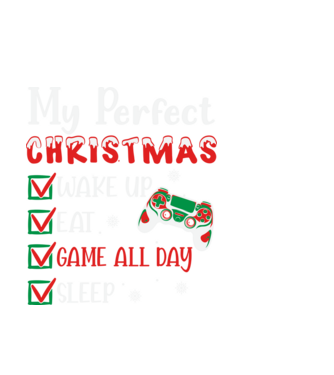 Gamer christmas minta fekete pólón