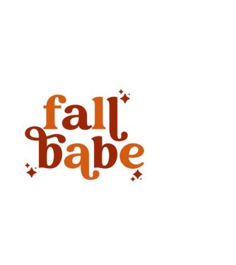 Fall babe minta fekete pólón