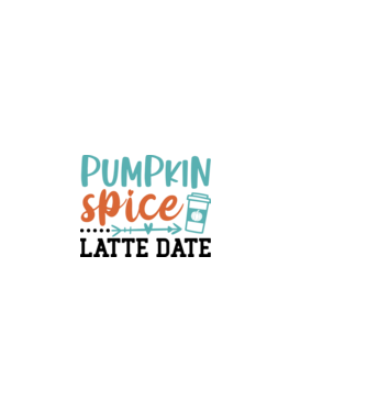 Pumpkin spice latte date minta világos rózsaszín pólón
