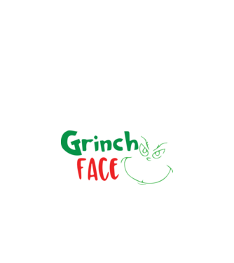 Grinc face minta fehér pólón