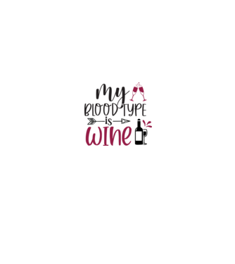 My bloodtype is wine minta fehér/piros pólón