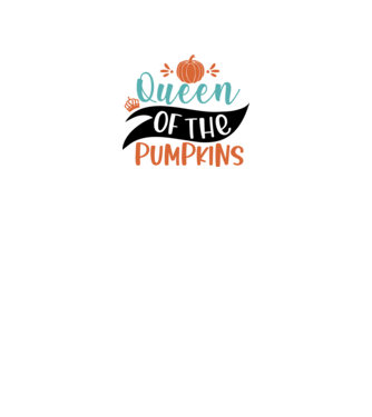 Queen of the pumpkins minta fehér pólón