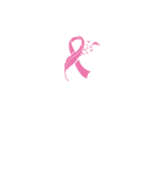 Pink Ribbon minta fehér pólón