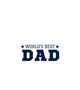 World's best dad minta fehér pólón