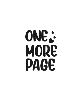 One more page minta fehér pólón