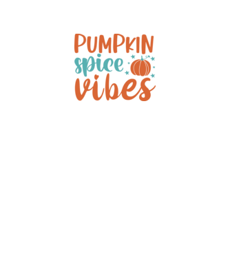 Pumpkin spice vibes minta fekete pólón