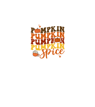 Pumpkin spice minta fehér pólón