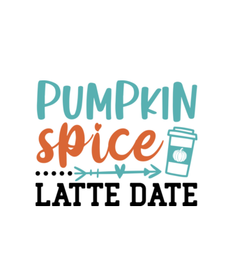 Pumpkin spice latte date minta fehér pólón