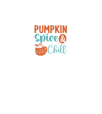 Pumpkin spice  chill minta királykék pólón