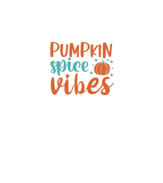 Pumpkin spice vibes minta fekete pólón
