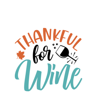 Thankful for wine minta fehér pólón