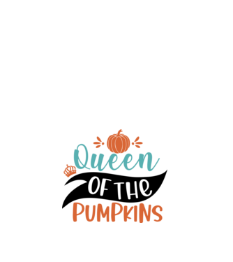 Queen of the pumpkins minta fehér pólón