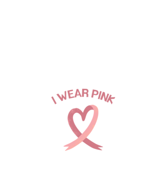 I Wear Pink minta fehér pólón