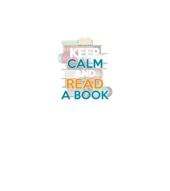 Keep Calm and Read a Book minta szürke pólón