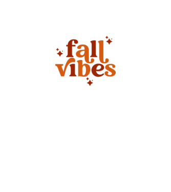 Fall vibes minta fehér pólón