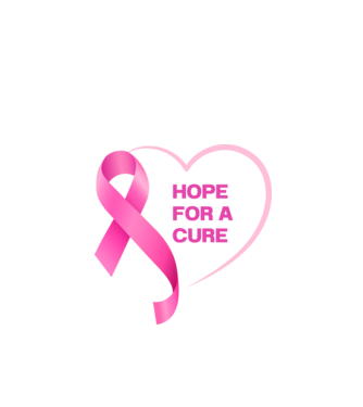 Hope for a Cure minta fehér pólón