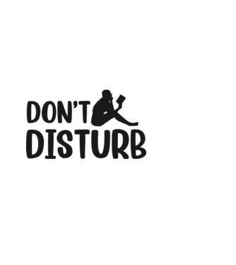 Don't Disturb minta világoskék pólón