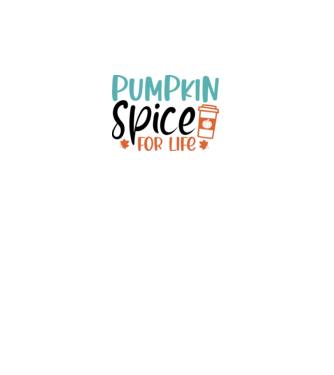 Pumpkin spice for life minta fehér pólón