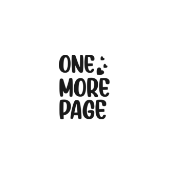 One more page minta fehér pólón
