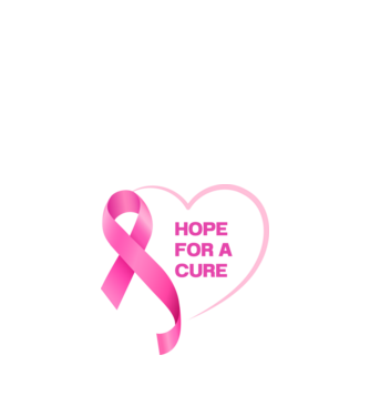 Hope for a Cure minta fehér pólón