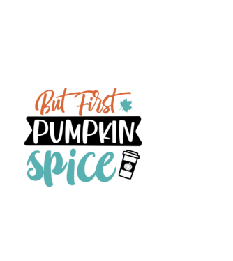 But first pumpkin spice minta fehér pólón
