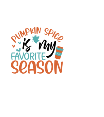 Pumpkin spice is my favorite season minta fekete pólón