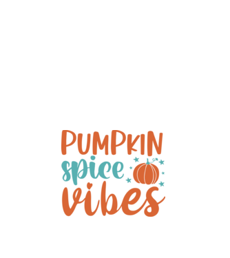 Pumpkin spice vibes minta fehér pólón