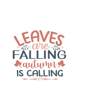 Leaves are falling autumn is calling minta világos rózsaszín pólón