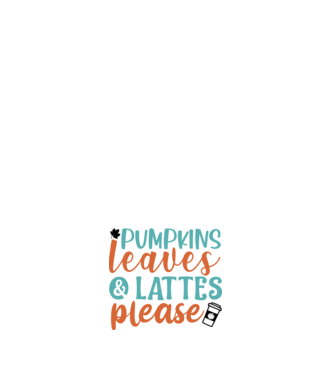 Pumpkins leaves and lattes please minta világos rózsaszín pólón