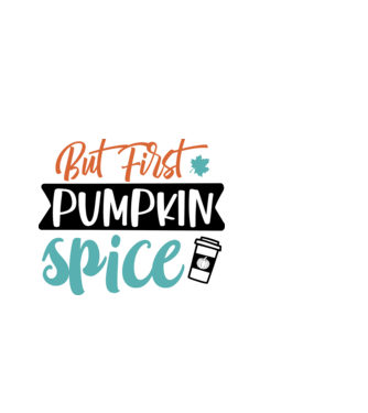 But first pumpkin spice minta fekete pólón