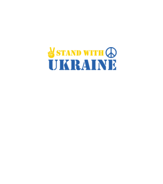 Stand with Ukraine minta fekete pólón