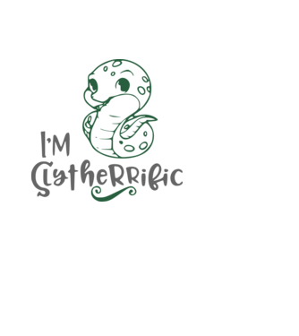 Im Slytherrific minta fekete pólón