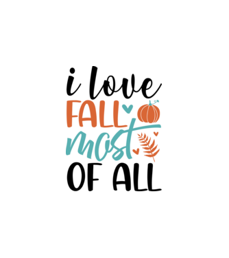 I love fall most of all  minta fehér pólón