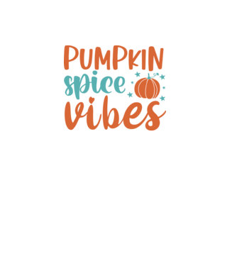 Pumpkin spice vibes minta fekete pólón