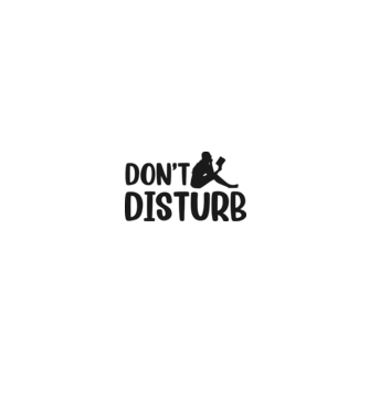 Don't Disturb minta fehér/piros pólón