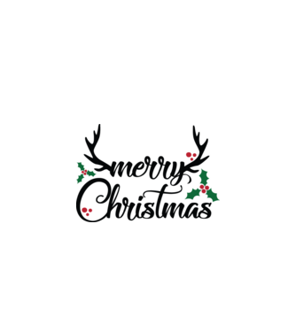 Merry deermas  minta fehér/piros pólón