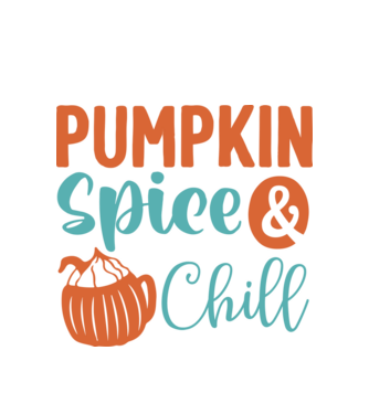 Pumpkin spice  chill minta fehér pólón