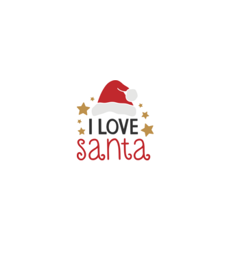 I Love Santa minta fehér/piros pólón