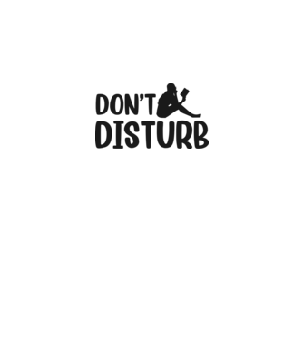Don't Disturb minta fehér pólón