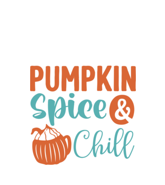 Pumpkin spice  chill minta fekete pólón