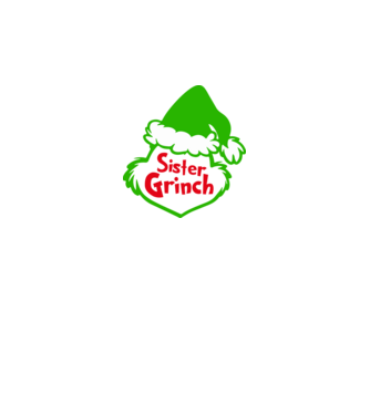 sister grinch minta fehér pólón