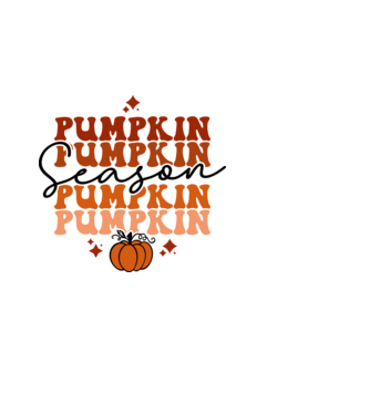 Pumpkin season minta fekete pólón