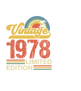 Vintage Years Limited Edition 1978 minta fekete pólón