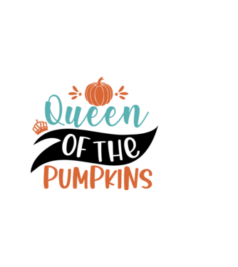 Queen of the pumpkins minta világos rózsaszín pólón