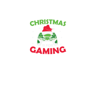 Gamer christmas  minta fekete pólón