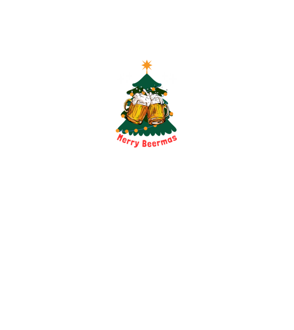 Merry Beermas minta királykék pólón