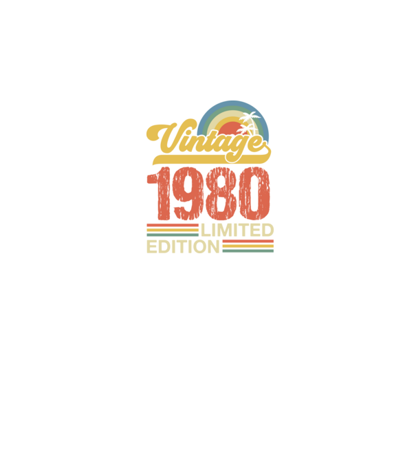 Vintage Years Limited Edition 1980 minta fekete pólón